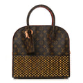 Monogram Calf Hair Spikes Iconoclasts Christian Louboutin Tote Red