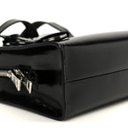 Spazzolato Mini Re-Edition 1995 Double Handle Handbag Black