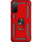 SAHARA - Red Military Kickstand Series Case - Samsung Galaxy S21 FE 5G