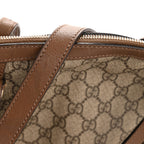 GG Supreme Monogram Medium Nice Top Handle Dome Bag Brown