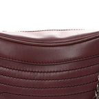Lambskin Lax Small Tassel Shoulder Bag Dark Purple