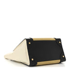 Velluto Calfskin Mini Tri-Color Luggage Vanilla