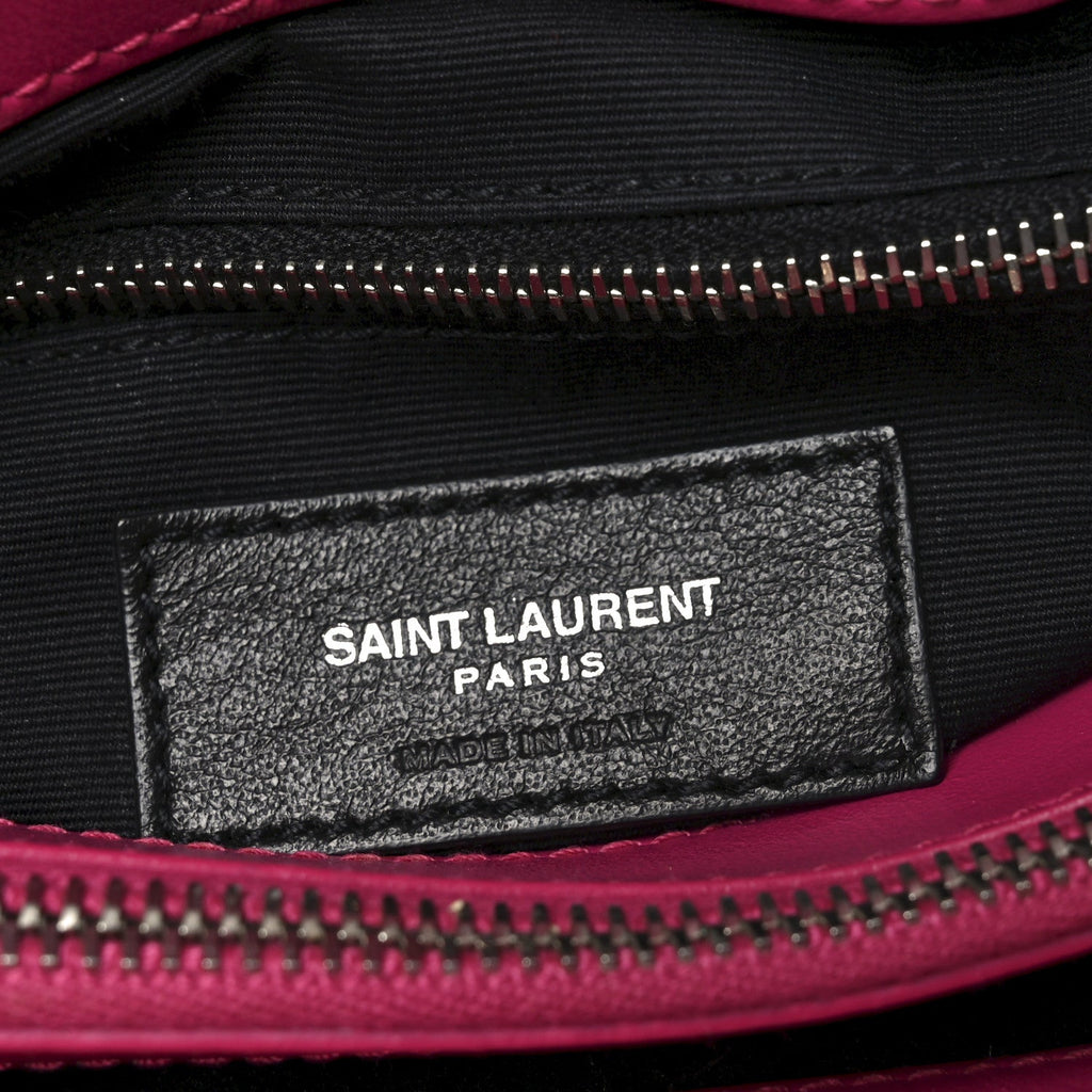 Calfskin Y Quilted Monogram Medium Loulou Chain Satchel Freesia