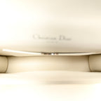 Calfskin Printed Mini Diorama Flap Bag White