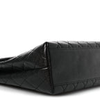 Caviar Quilted Jumbo Kelly Flap Black