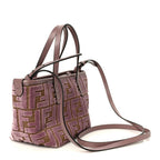 Velvet Jacquard FF Mini Roll Tote Dusty Mauve