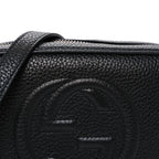 Pebbled Calfskin Mini Soho Disco Bag Black