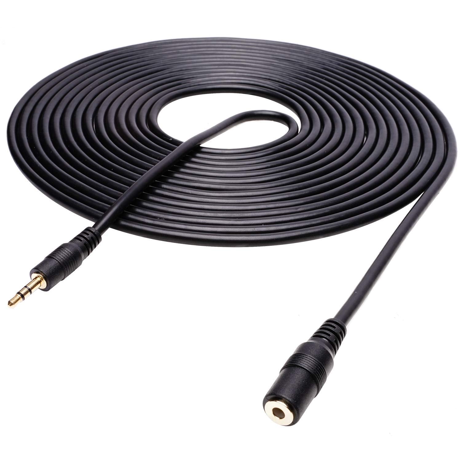 Movo MC20 3.5mm TRS Female to Male Extension Cable - 20ft