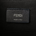Vitello Century Velvet F is Fendi FF Small Kan I Shoulder Bag Black Tobacco