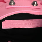 Patent Faux Leather Le Cagole Shoulder Bag XS Sweet Pink