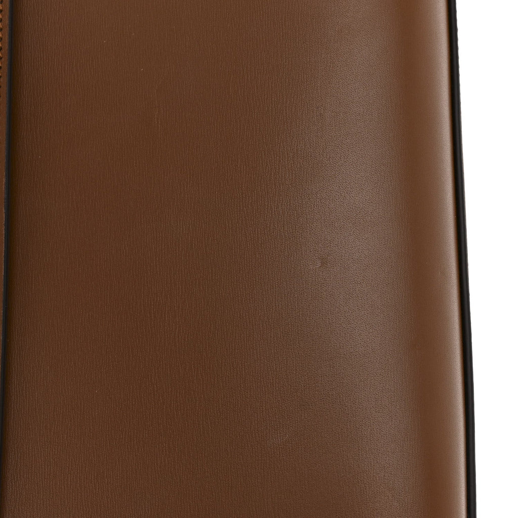 Smooth Calfskin Manhattan Shoulder Bag Brick