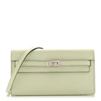 Epsom Kelly Wallet To Go Vert Fizz