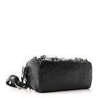 Agneau Arena Mini Le Cagole Duffle Crossbody Bag Black