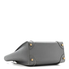 Baby Drummed Calfskin Micro Luggage Kohl