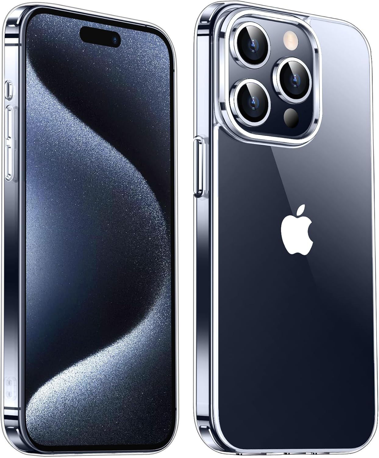 Entronix Case Compatible with iPhone 15 Pro Max - [Hard Back] Thick Clear