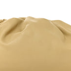 Smooth Butter Calf The Pouch Oversized Clutch Tapioca