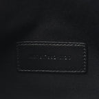 Grain De Poudre Matelasse Chevron Monogram Envelope Clutch Black