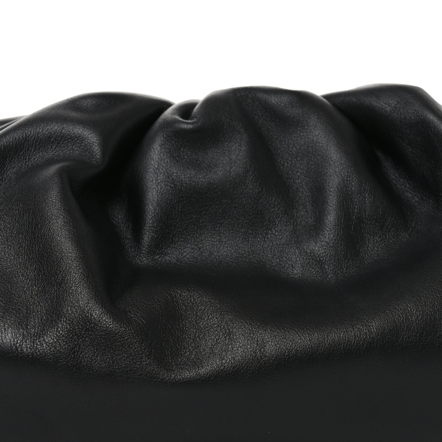 Smooth Butter Calf The Pouch Oversized Clutch Black