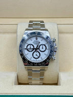 Rolex Oystersteel  Daytona   - White Index Dial - Oyster Bracelet - 126500ln wio