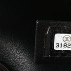 Calfskin Quilted CC Uniform Flap Belt Bag Black