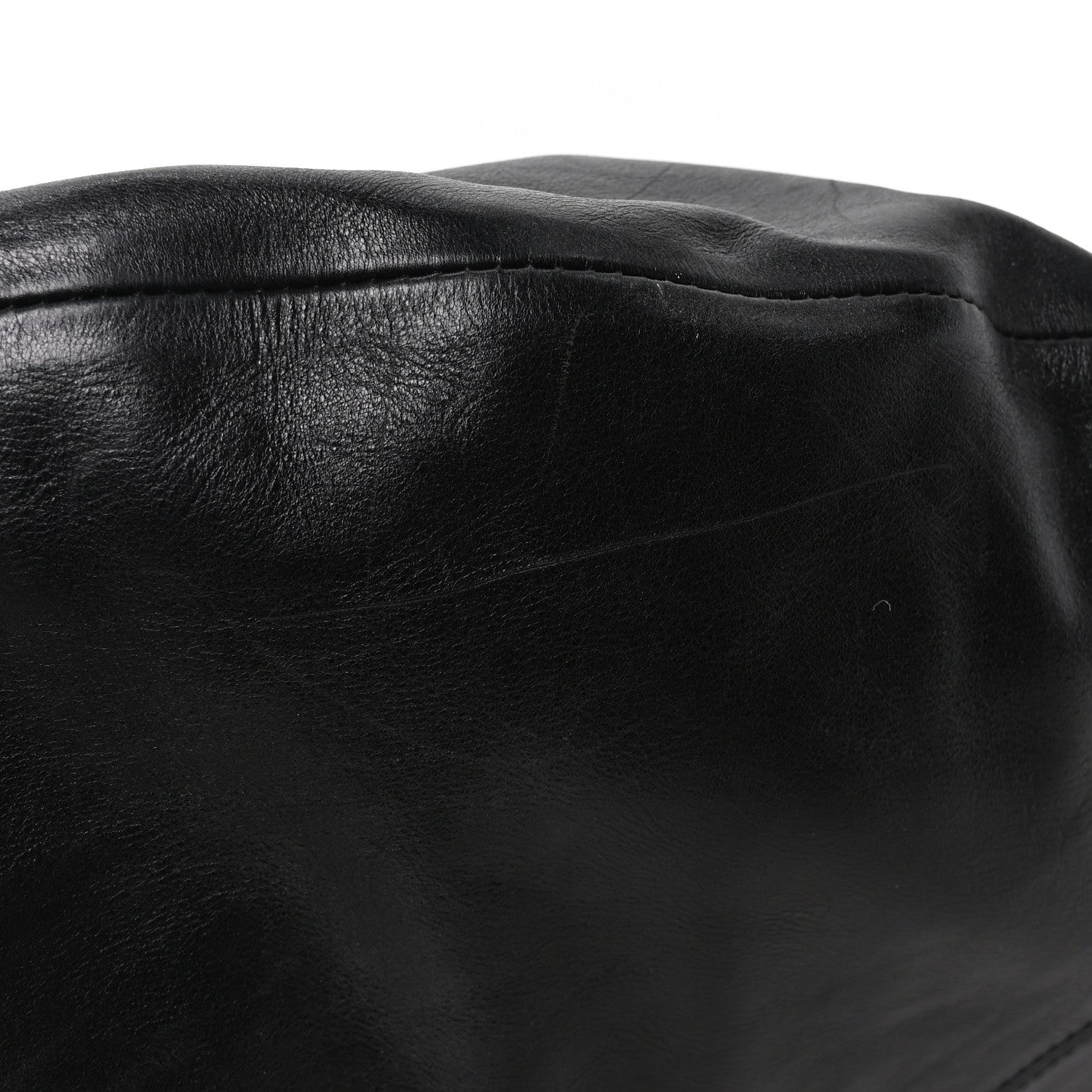Vintage Calfskin Extra Large Olivia Hobo Black