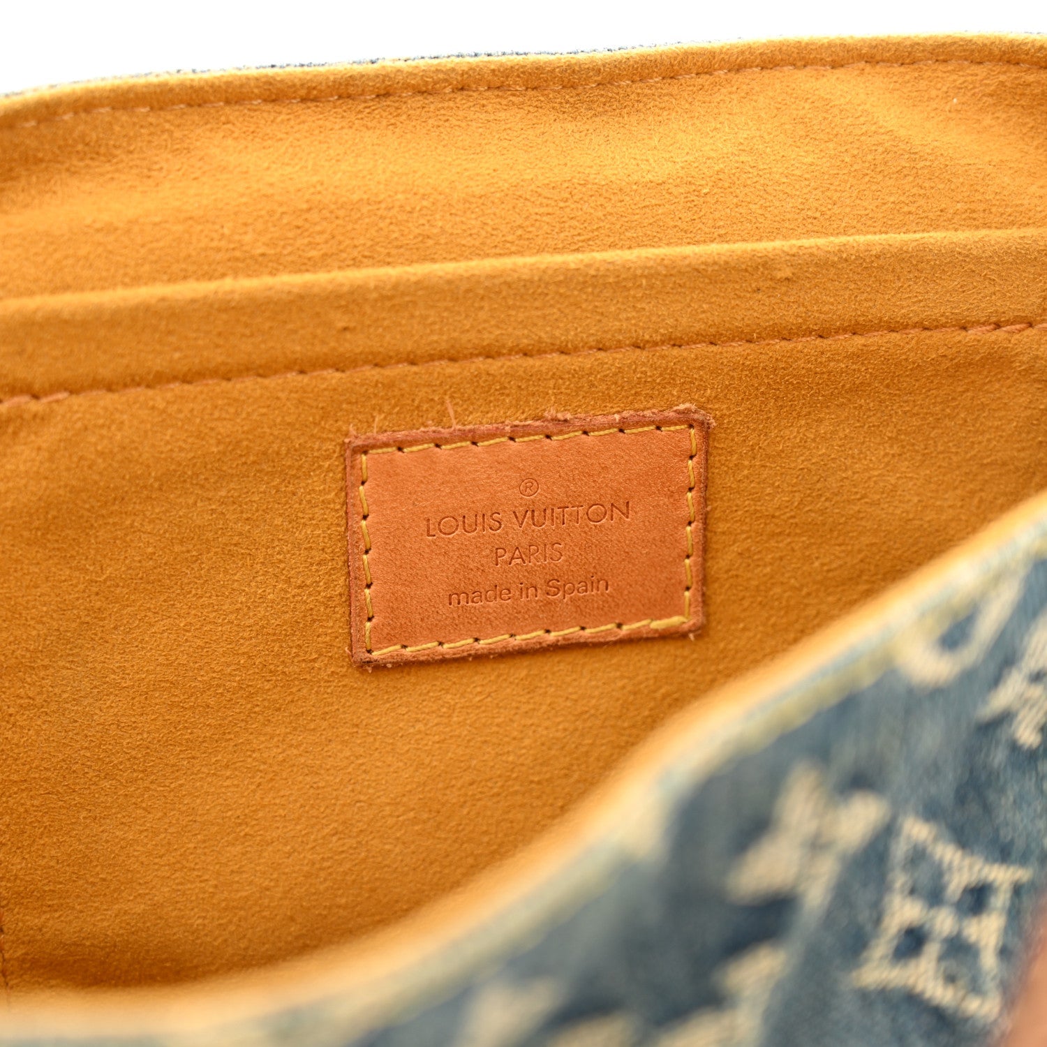 Monogram Denim Mini Pleaty Blue