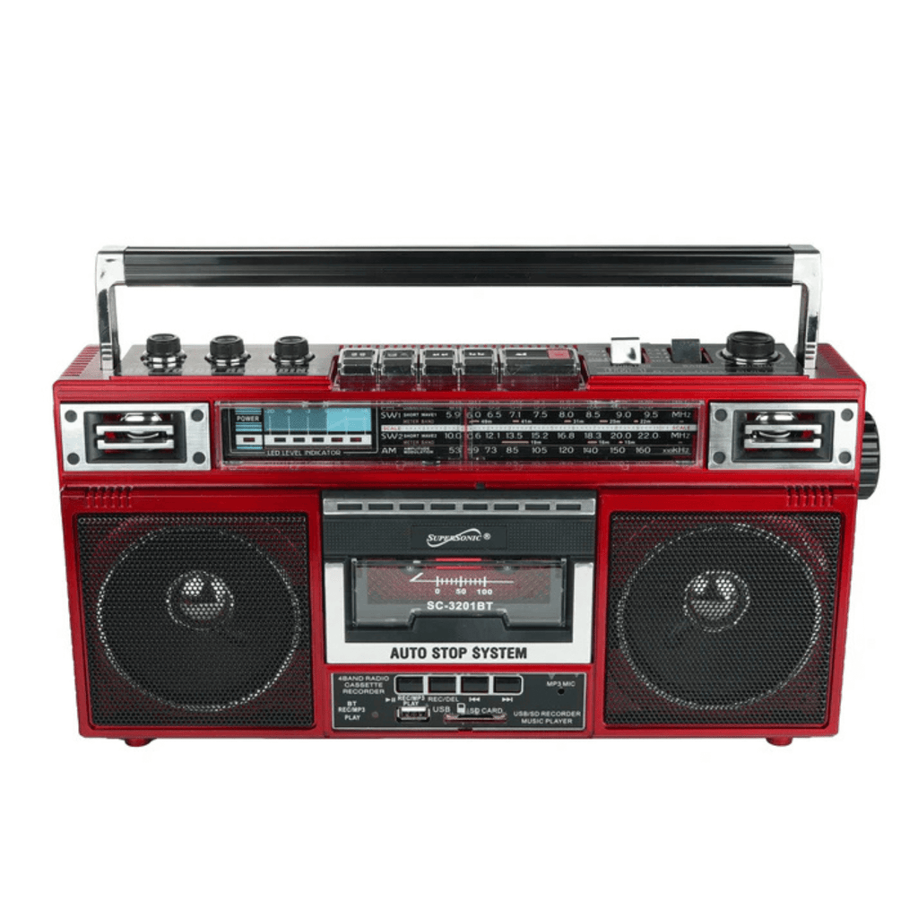 Supersonic 4 Band Radio & Cassette Player + Cassette To Mp3 Converter & Bluetooth