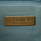 Tweed Quilted Large Chanel 19 Flap Blue Multicolor