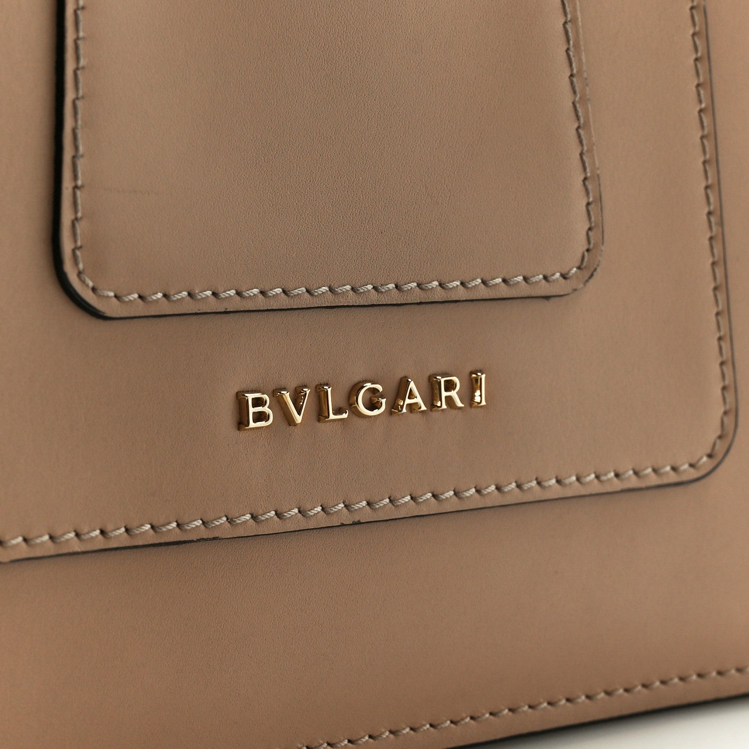 Calfskin Serpenti Forever Top Handle Beige Green