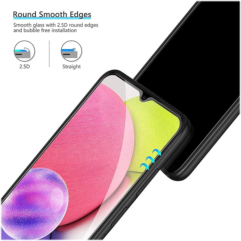 SAHARA - ZeroDamage Ultra-Strong+ HD Glass Screen Protector (2-Pack) - Samsung Galaxy A03 and A03s