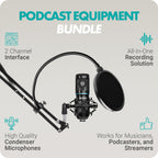 Movo PodKit2A Complete Podcasting Bundle for 2