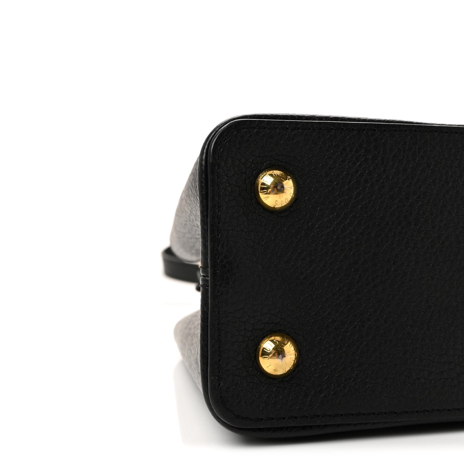 Taurillon Snakeskin Iris Blossom Capucines PM Black