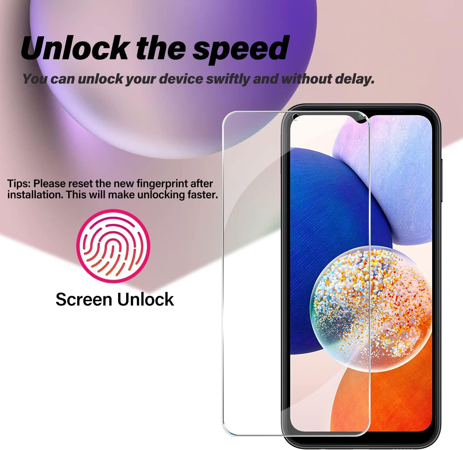 Entronix Clear Screen Protector Compatible with Galaxy A03s - 3 Piece Combo