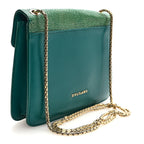 Galuchat Calfskin Serpenti Forever Crossbody Bag Green