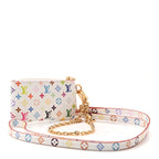 LV X TM Monogram Multicolor Phone Holder White