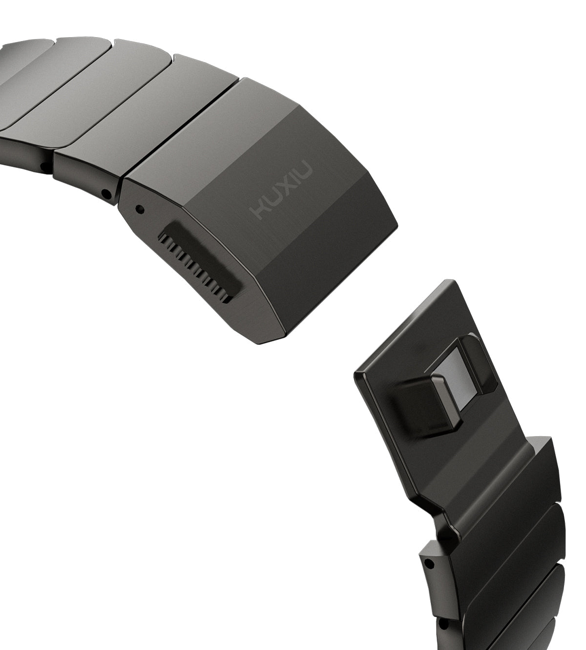 KUXIU Gray Titanium Magnetic Apple Watch Band