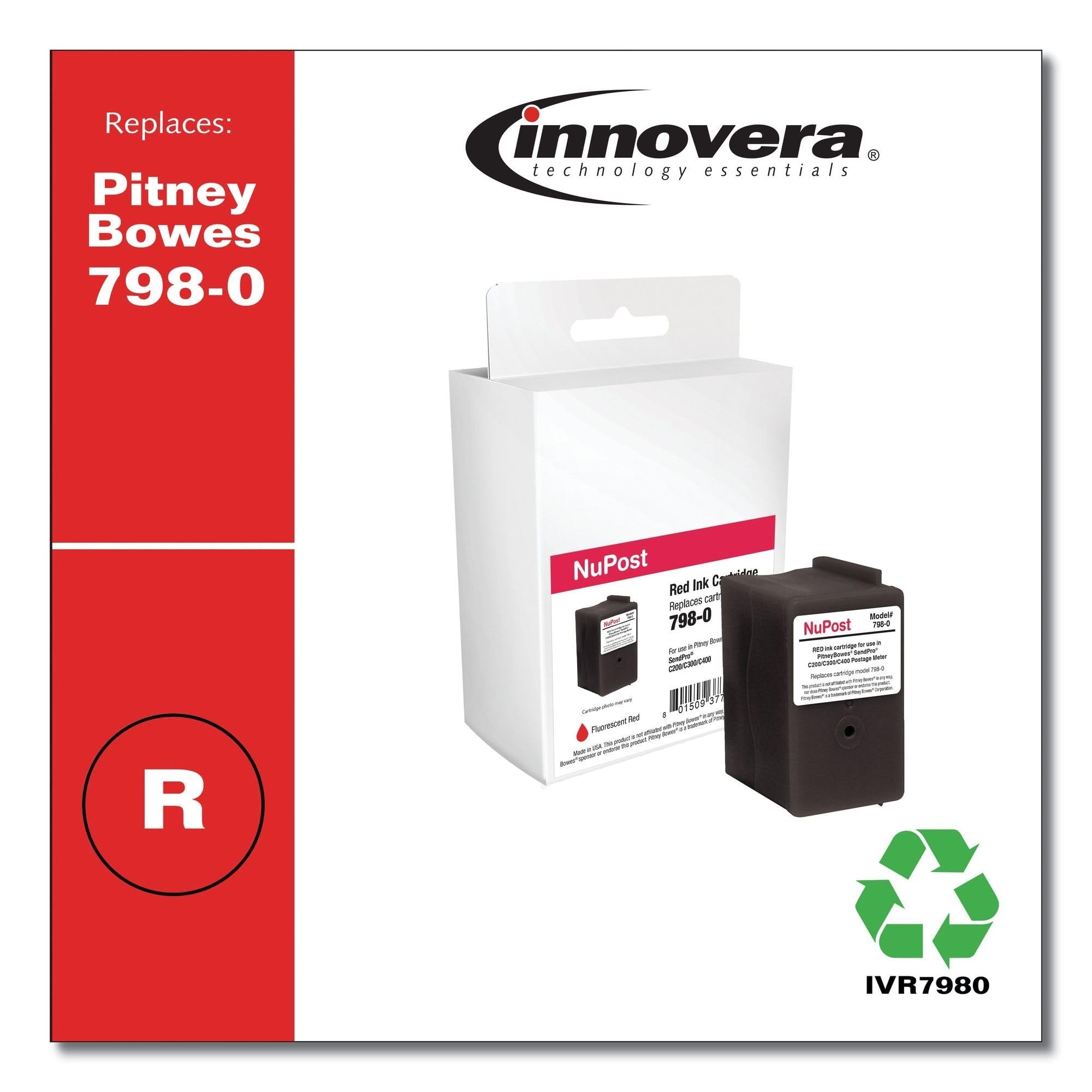 Red Postage Meter Ink Replacement