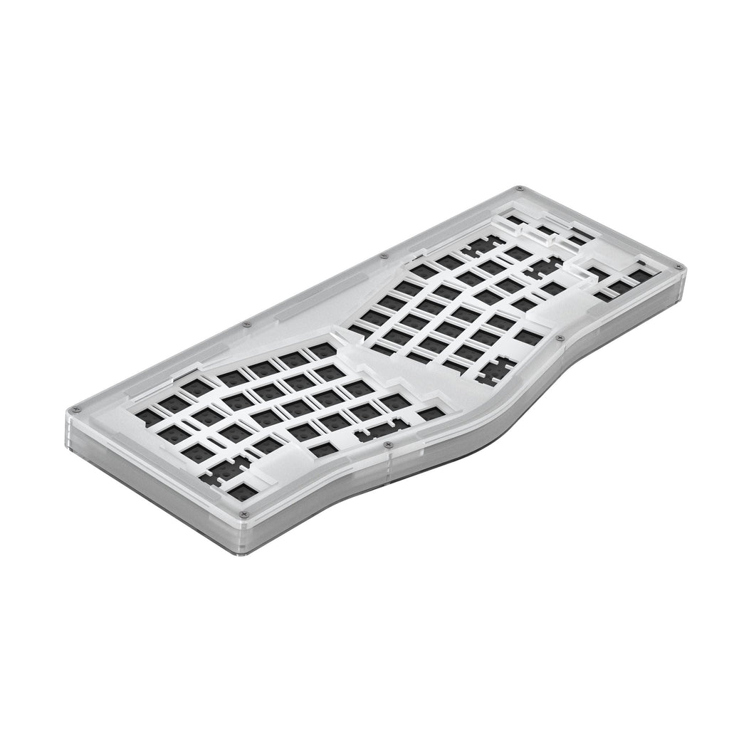 Customized Mechanical Keyboard Kit Alice Layout Support QMK VIA Gasket Mount Hot Swap RGB Wired Acrylic Stacked - Keyboard Kit Only
