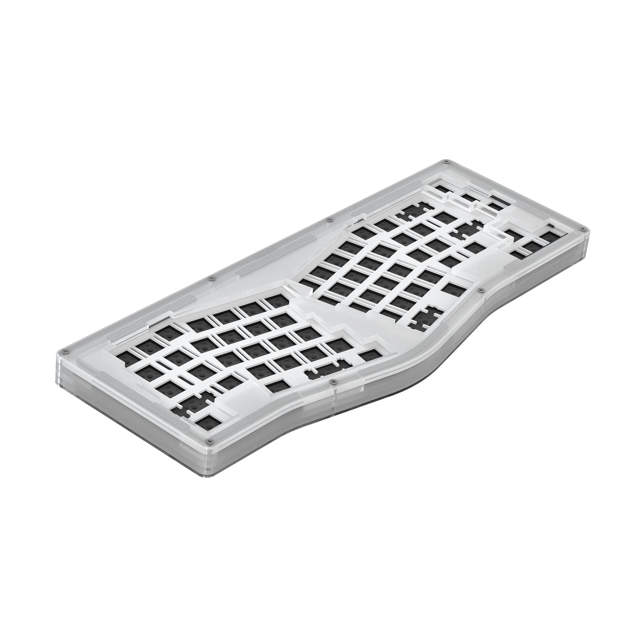 Customized Mechanical Keyboard Kit Alice Layout Support QMK VIA Gasket Mount Hot Swap RGB Wired Acrylic Stacked - Keyboard Kit Only