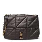 Lambskin Matelasse Monogram Large Jamie 4.3 Dark Sweet Chocolate
