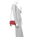 Calfskin Chain 20s Signature Bowling Bag Red