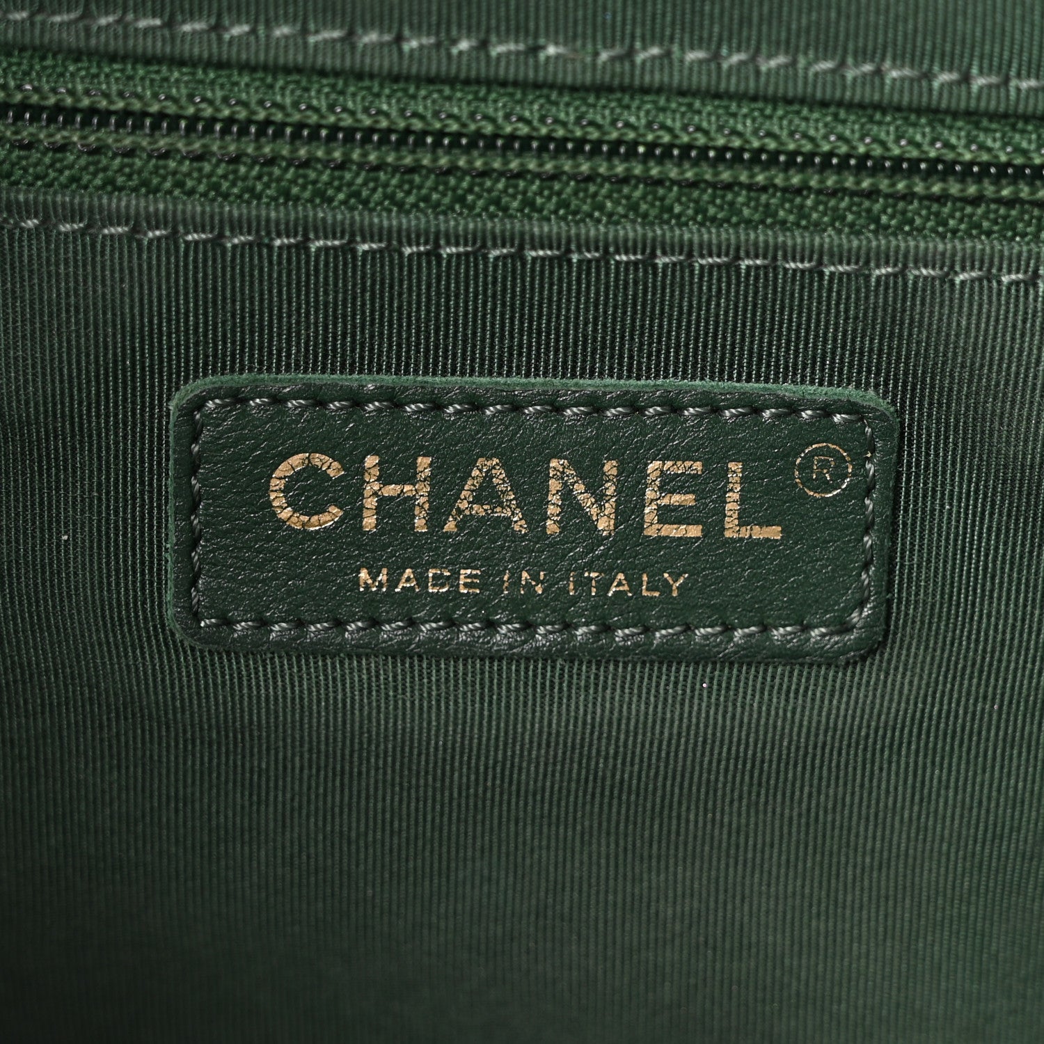 Calfskin Stitched Large Button Up Hobo Dark Green