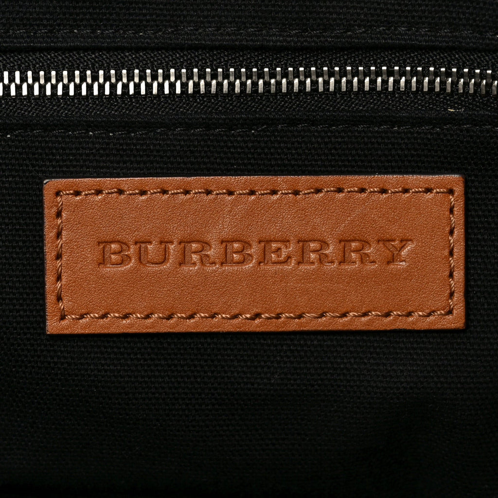 Mega Check Grained Calfskin Medium Harcourt Satchel Saddle Brown