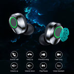 NES TWS Wireless Bluetooth Earphones - High-Fidelity Stereo Headphones with Built-In Microphone for Gaming and Music