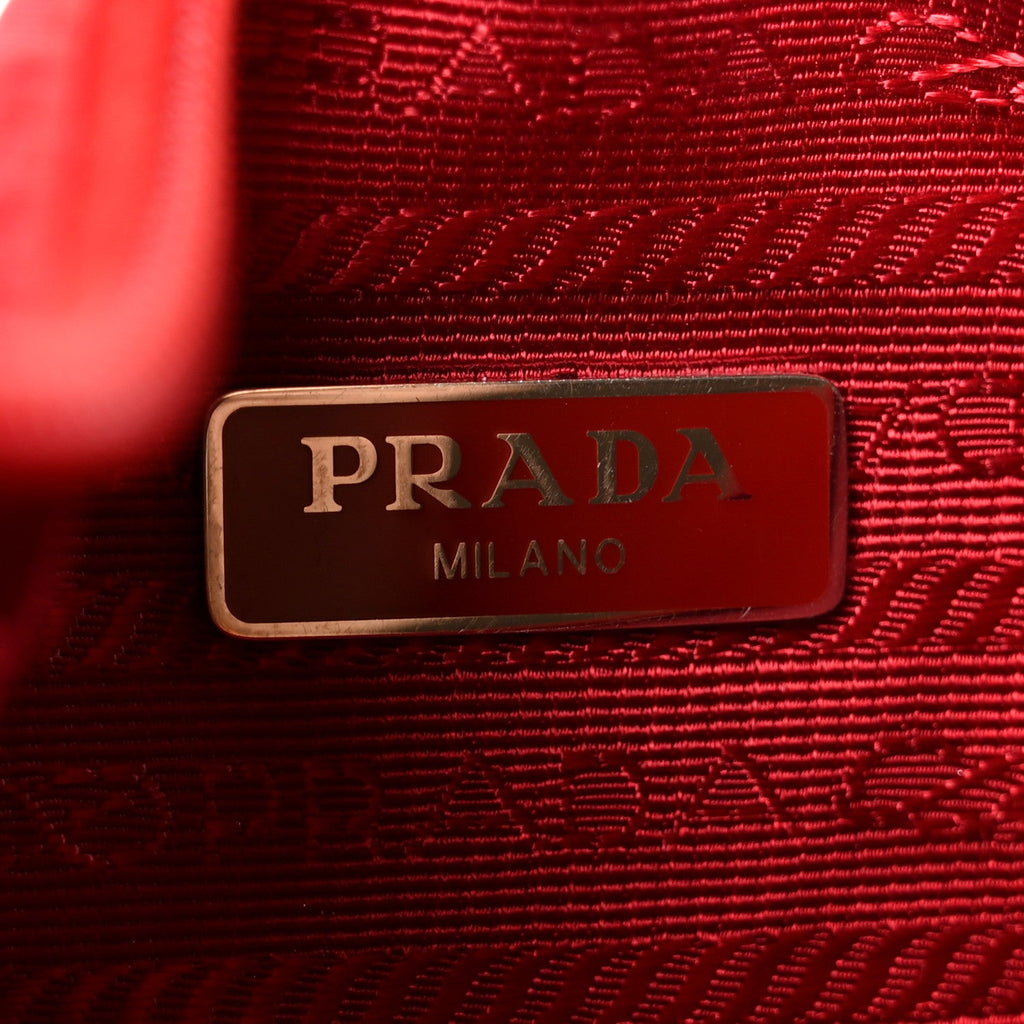 Tessuto Nylon Mini Re-Edition 2000 Bag Rosso