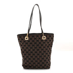 Monogram Small Bucket Tote Dark Brown