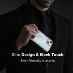 Entronix Bundle Compatible with iPhone 15 Plus - [Magnetic] Clear Case, 2 Clear Screen Protectors & 2 Camera Lens Protectors