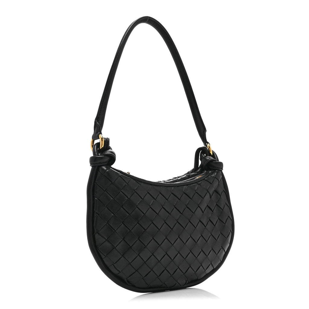 Nappa Intrecciato Small Gemelli Black