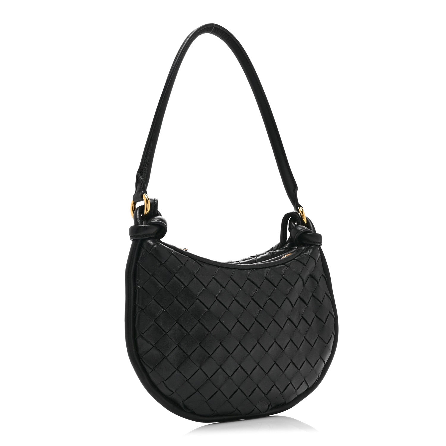 Nappa Intrecciato Small Gemelli Black