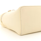 Grained Calfskin L19 Extra Pocket Pouch Whisper White